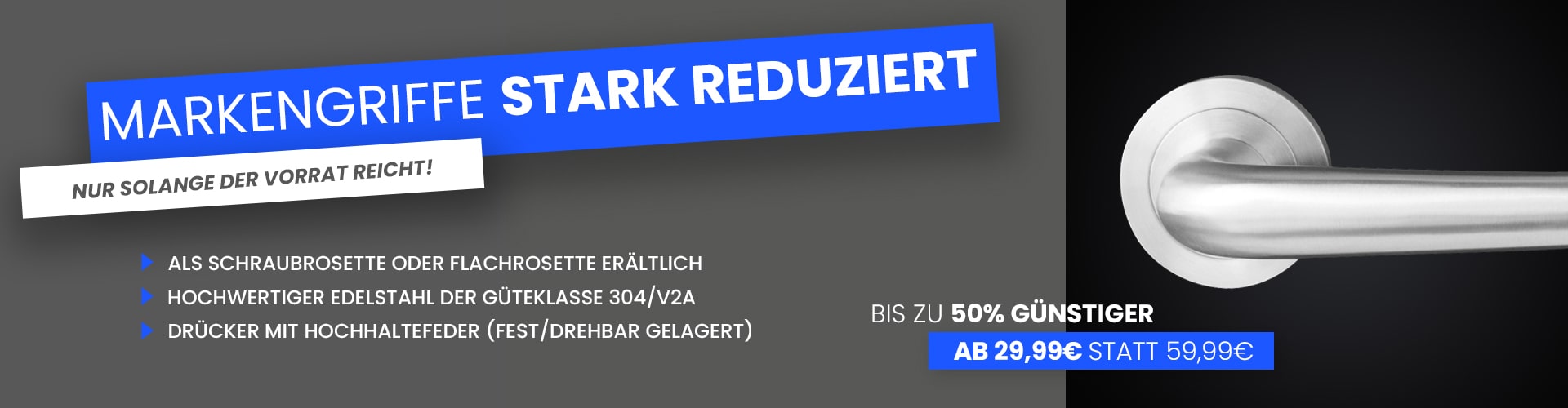 Türgriff-Sale: Sparen Sie jetzt Türgriff-Sale: Sparen Sie jetzt
