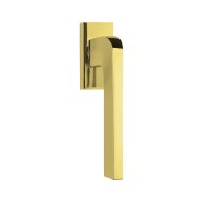 Scoop formspiele 8044 Fensterbeschlag Messing poliert Eckige Rosette