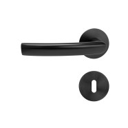 Griffwelt Matera Flat Round Flachrosettengarnitur Schwarz