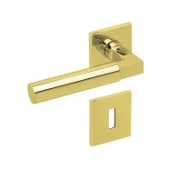 Scoop formspiele Form 8080 Q Rosettengarnitur Messing poliert