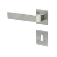 Griffwelt Abano Flat Square Türgriff Edelstahl matt