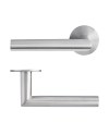 Griffwelt Ferrara Flat Round Türgriff Edelstahl matt